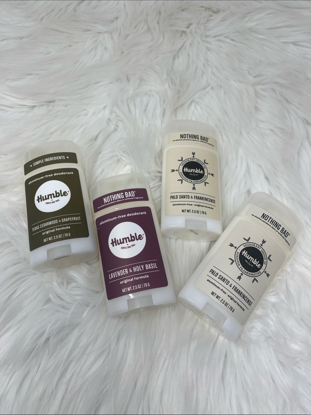 Humble Aluminum-Free Deodorant 4-Piece Bundle 2.5 Oz New